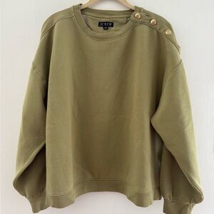 J. Crew Super Cozy Olive Green Women's Sweatshirt